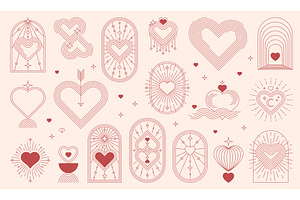 Boho Valentine Celestial Icons