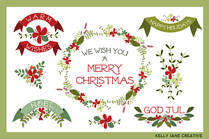 Christmas Wreaths Ribbons & Florals