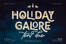Holiday Galore - Hand-Drawn Font Duo