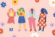 Women Body Positive Illustrations, a Healthcare Illustration by Katerina Osa (Thumbnail 9 of 13)