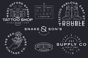 26 HIPSTER FLASH LOGOS EXTRAS