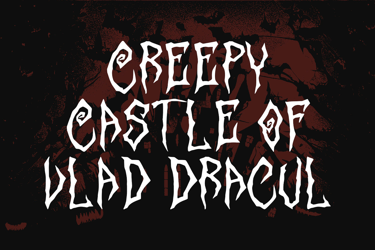 Magozzet Horror Display Font, a Handwritten Font by Maulana Creative (Photo 2 of 7)