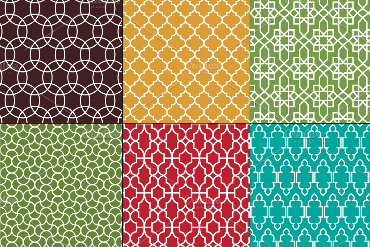 Seamless Moroccan Patterns preview 5