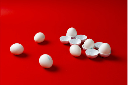 the some white chicken eggs flat lay, a Food & Drink Photo by Mikee's stuff