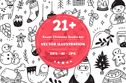 Hand Drawn Christmas Doodle