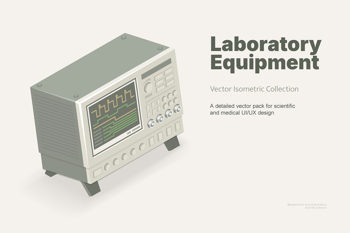 Isometric Laboratory Equipment Icons, an Icon by Voysla's Shop (Photo 1 of 7)