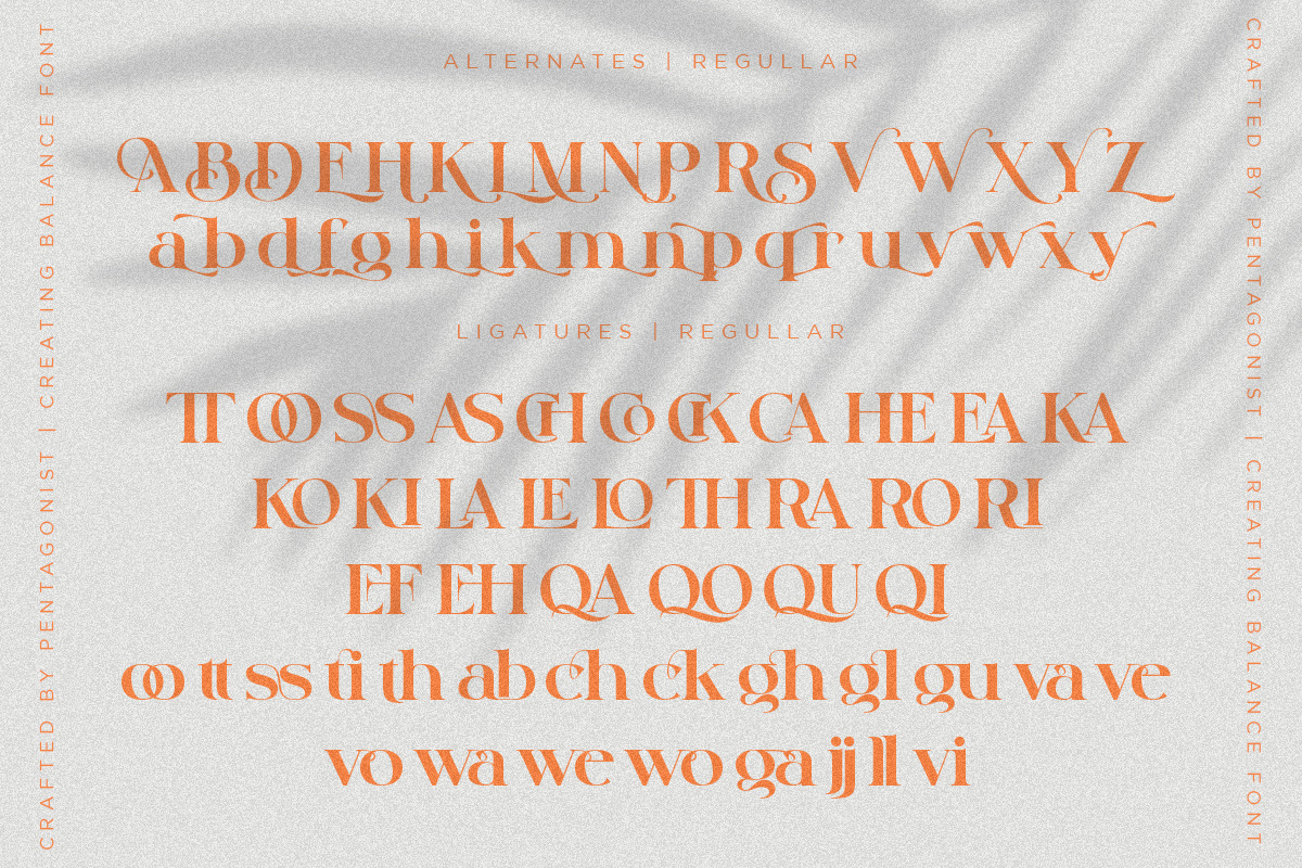 Creating Balance | Modern Serif, a Serif Font by Pentagonistudio (Photo 9 of 11)
