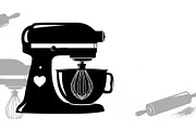 Kitchen Stand Mixer Silhouette Bundl, an Illustration by Gaye Art (Thumbnail 18 of 31)
