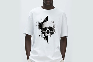 Skull Illustration - T-Shirt Design