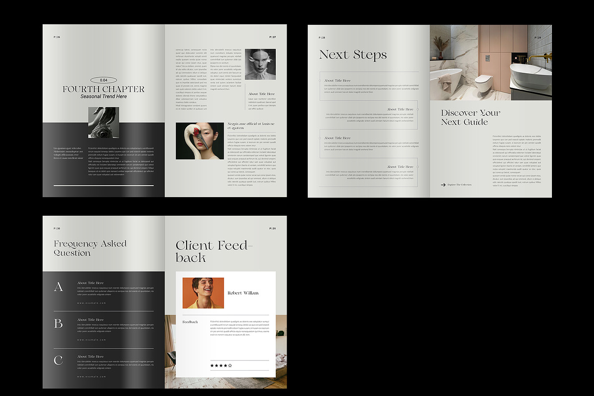 Editorial E-book Template Canva, a Brochure Template by NorthPeak (Photo 6 of 7)