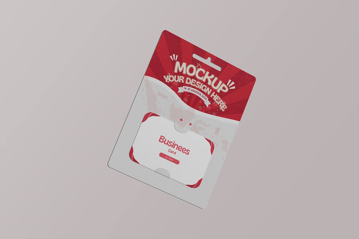 Hanging Giftcard Mockup, a Print Template by Difa Design (Photo 6 of 8)