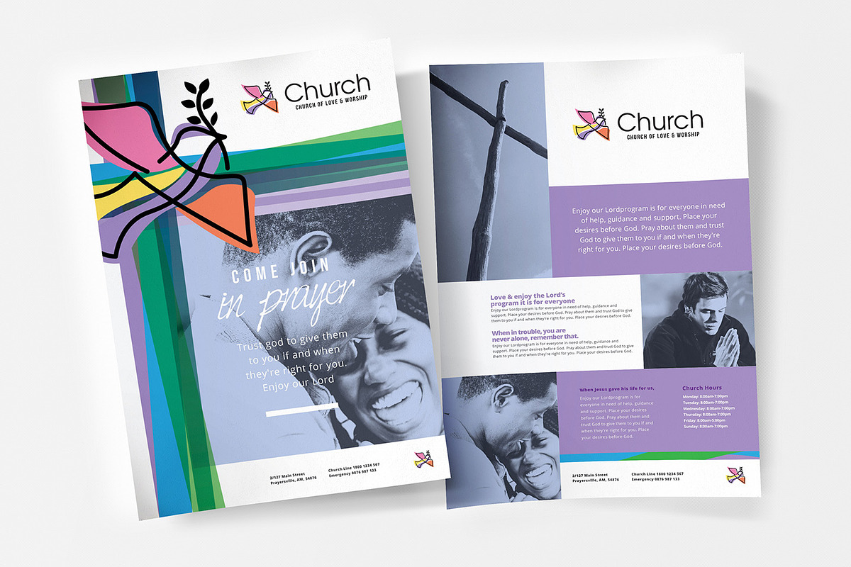 Modern Church Templates Pack, a Flyer Template by BrandPacks (Photo 2 of 14)