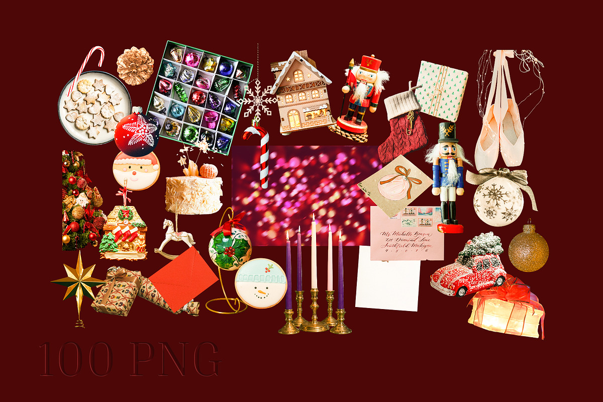 Nutcracker Noel Christmas Collage, an Object Graphic by Anzhelika (Photo 4 of 9)
