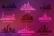 Germany Cities, an Illustration by Yulia (Thumbnail 3 of 4)