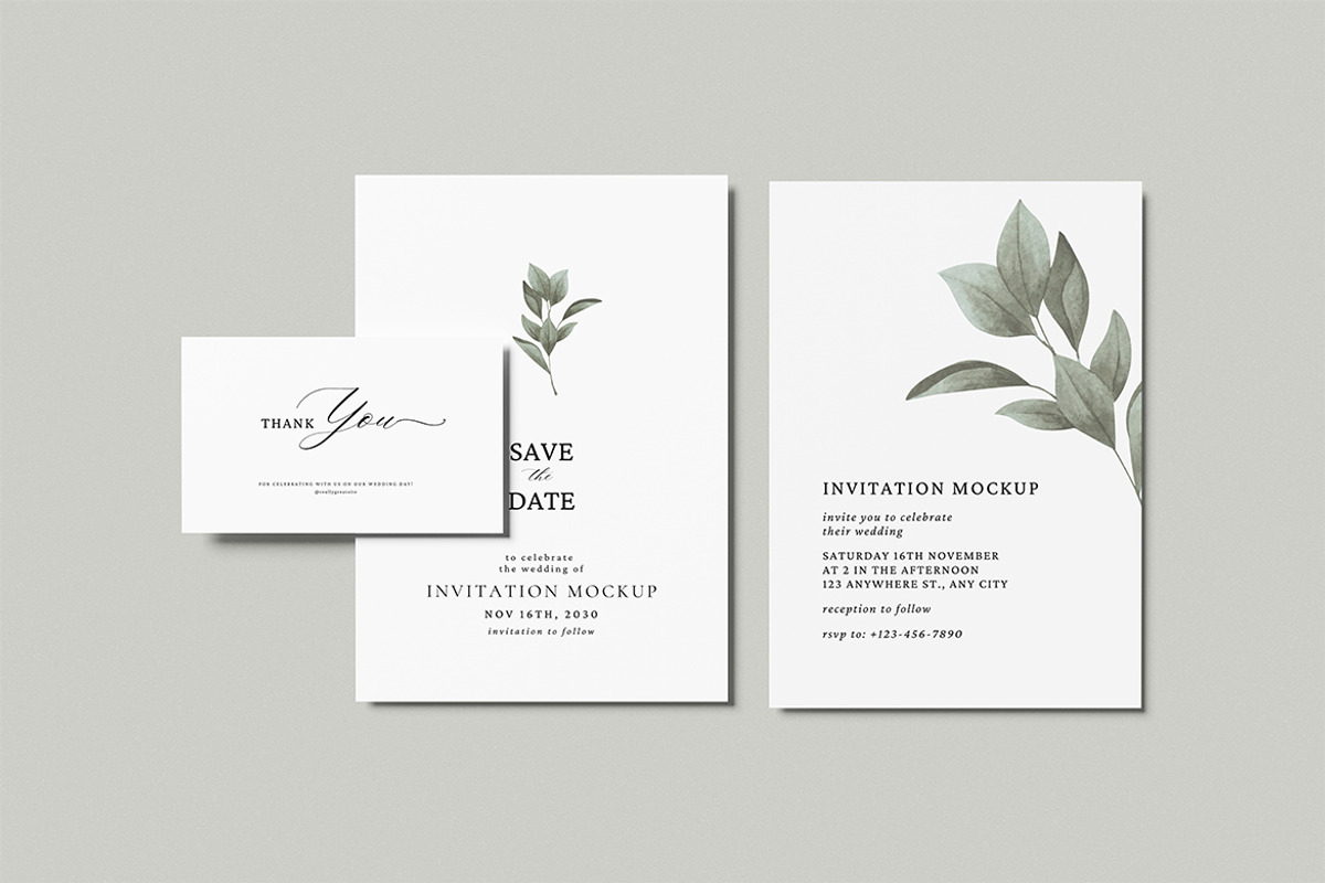 High Quality Invitation Mockup, an Advertising Mockup by swsi-studio (Photo 5 of 5)