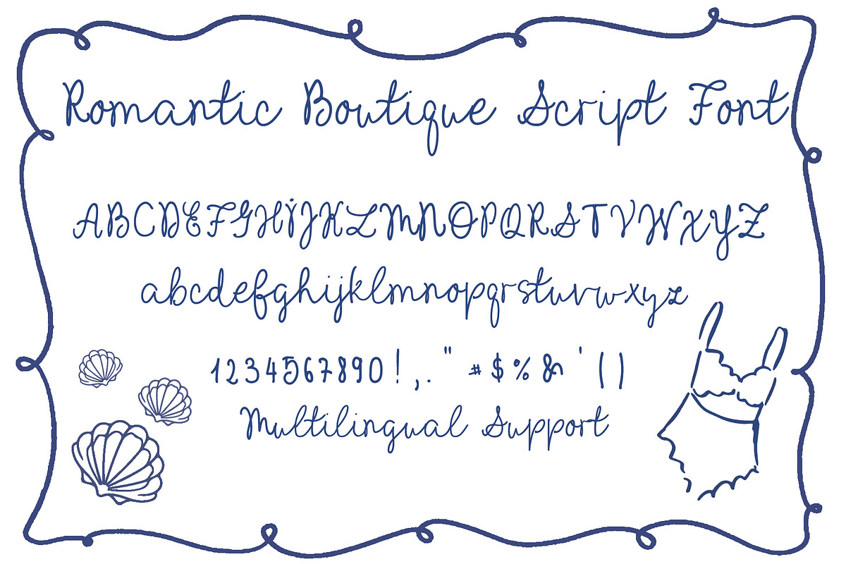 Romantic Boutique Whimsical Script, a Handwritten Font by Amalia Calligraphy (Photo 2 of 7)