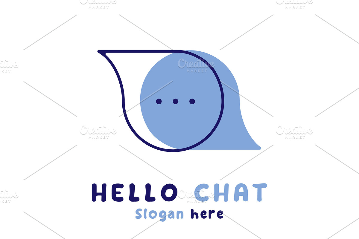 Chat Online Message Logo Icon, a Branding & Logo Template by Morvana Crew