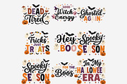 Halloween Quotes PNG Bundle, a Seasonal Illustration by Tanya Kart (Thumbnail 8 of 11)