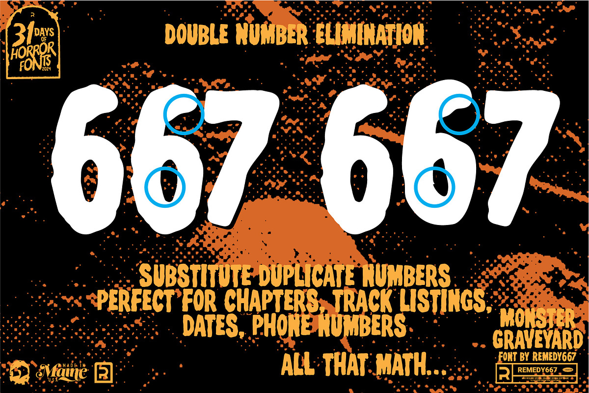 Monster Graveyard - Horror Font, a Font by Remedy667 (Photo 7 of 9)