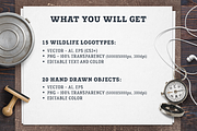 WildLife. 15 Double Exposure Badges, a Branding & Logo Template by Cosmic Store (Thumbnail 2 of 12)