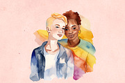 LGBTQ Pride Watercolor Collection, an Object Graphic by Hues of Hodges (Thumbnail 6 of 6)