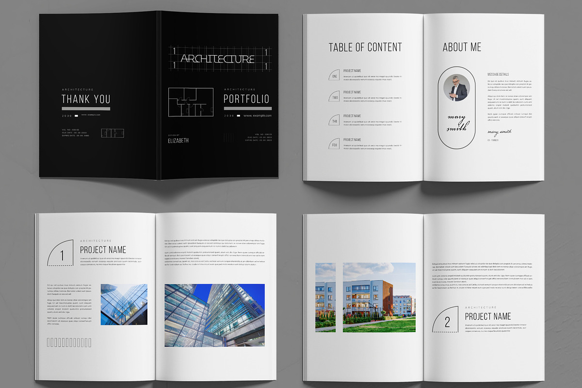Architecture Portfolio Template, a Brochure Template by MightyDesign (Photo 2 of 6)