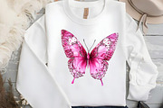 Pink Watercolor Butterflies, an Illustration by DreamCafeArt (Thumbnail 4 of 7)