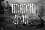 Midnight Stroll Font, a Serif Font by Denise Chandler (Thumbnail 1 of 7)