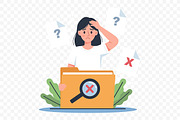 No Data Error Concept Illustration, a Technology Illustration by Partikusi Design (Thumbnail 3 of 3)