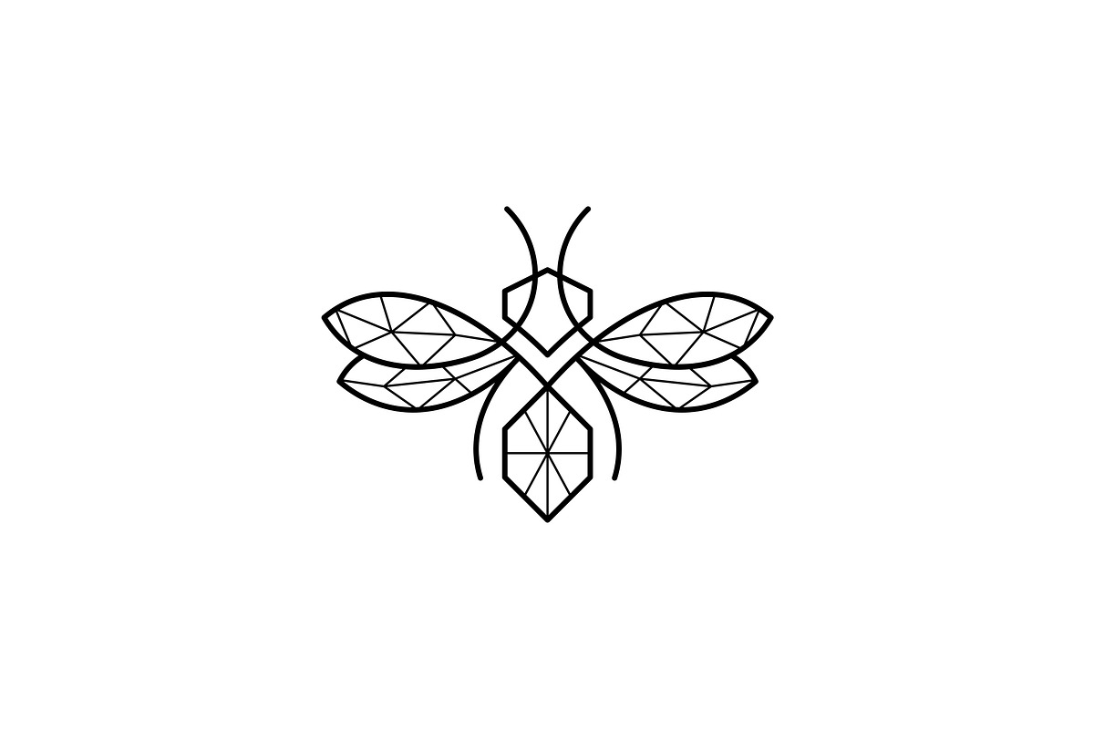 Geometric Luxury Bee Logo, a Branding & Logo Template by Luxury Logos (Photo 3 of 4)