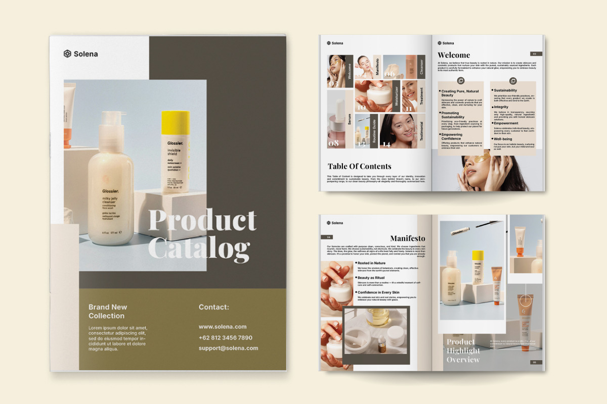 Skincare Lookbook Catalog Brochure, a Brochure Template by twinstd (Photo 4 of 6)