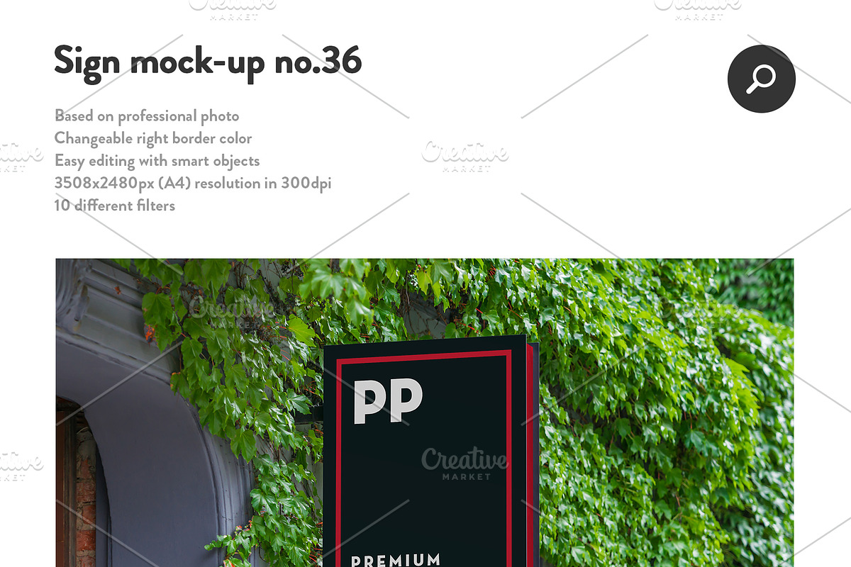 50 sign facade signboard logo mock, a Product Mockup by PrintPixel (Photo 38 of 53)