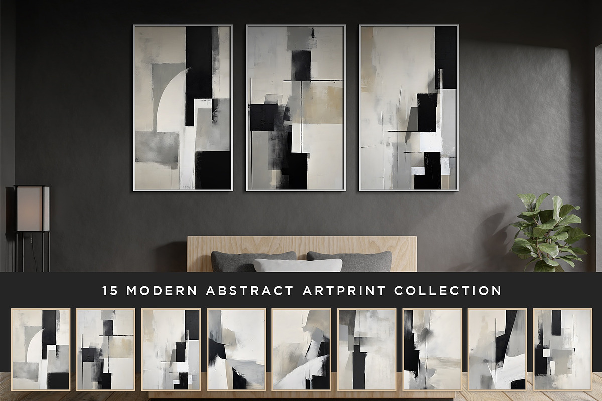 Abstract minimalist  Modern Painting, a Decorative Illustration by Vibrand Studio (Photo 3 of 11)