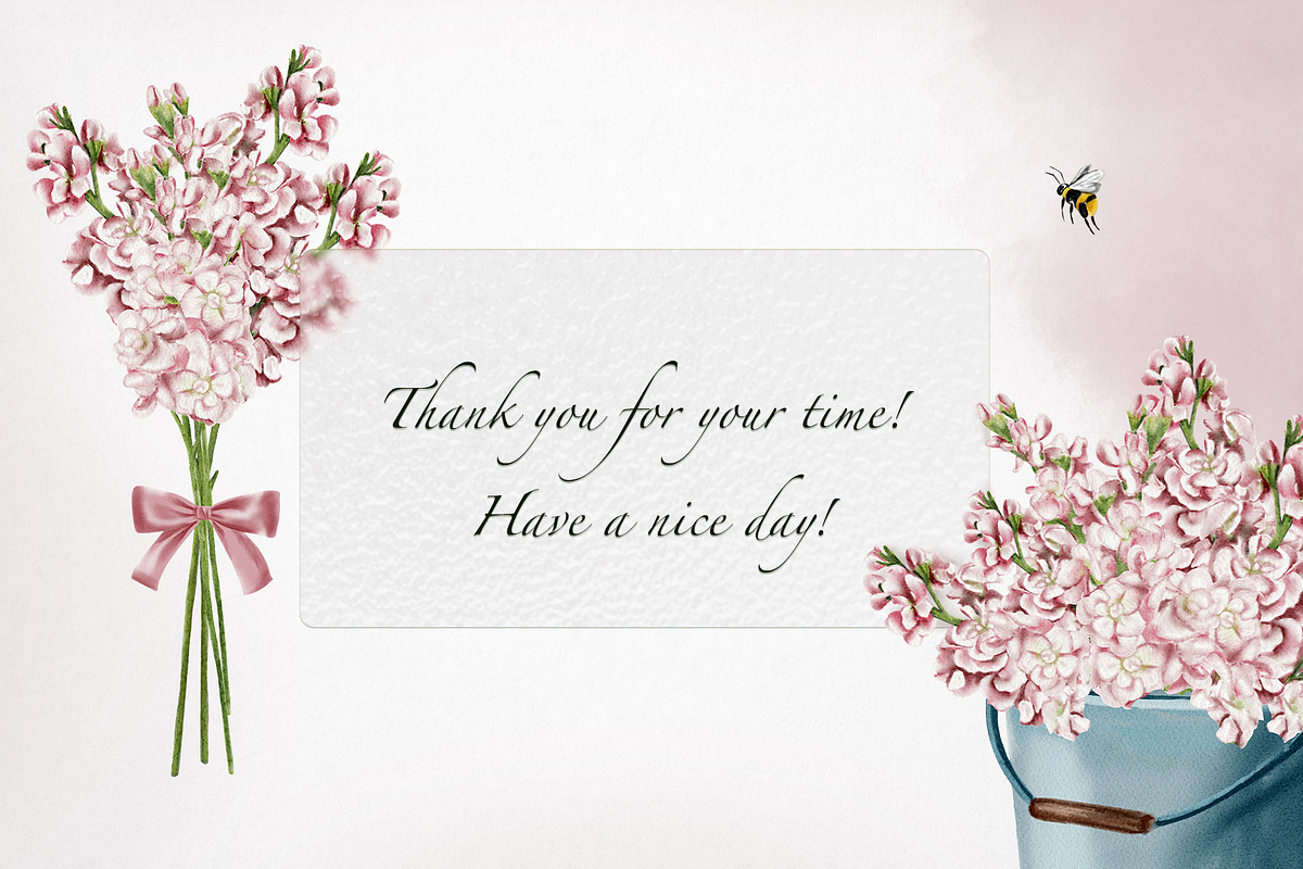 Garden flowers watercolor clipart, an Illustration by Alena Sid (Photo 13 of 13)