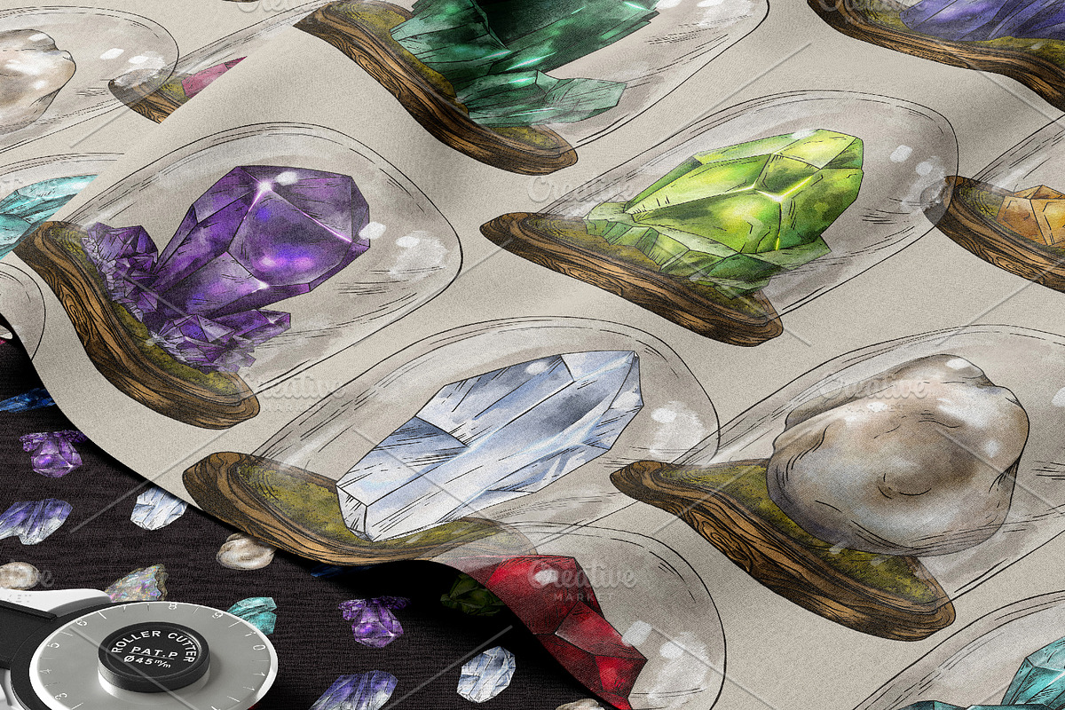 Birth Flowers & Birthstone Clipart, an Illustration by Belusuab (Photo 15 of 16)