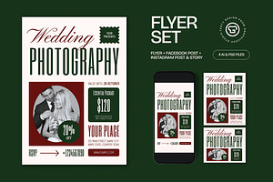 Wedding Photography Flyer, a Flyer Template by graphicook