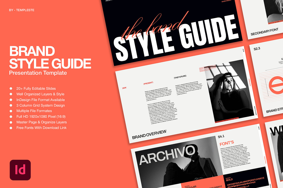 Brand Style Guide Presentation, a Branding & Logo Template by Templeste (Photo 2 of 6)