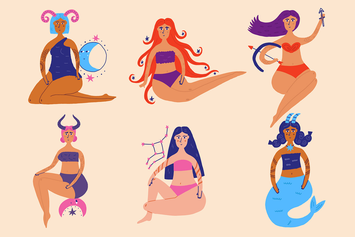 Zodiac Signs, a Person Illustration by AnkaDrozd (Photo 2 of 8)