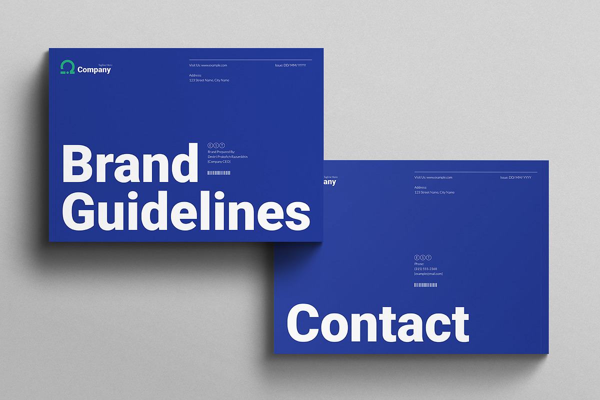 Brand Identity Guidelines Landscape, a Brochure Template by E-Type (Photo 8 of 8)