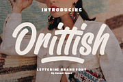 Orittish | Lettering Brand Font, a Script Font by HanzelSpace Studio (Thumbnail 1 of 8)