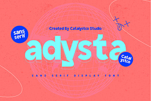 Adysta Sans Serif Display Font