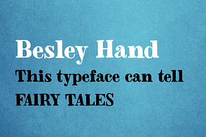 Besley Hand Font