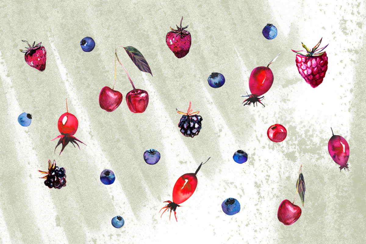 Berries hand drawn elements, an Object Graphic by ArtSpotVeronika (Photo 3 of 7)
