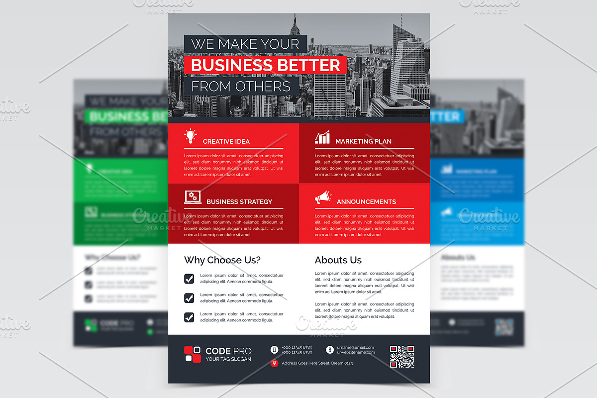 Flyers, a Flyer Template by pixelworkz (Photo 1 of 6)