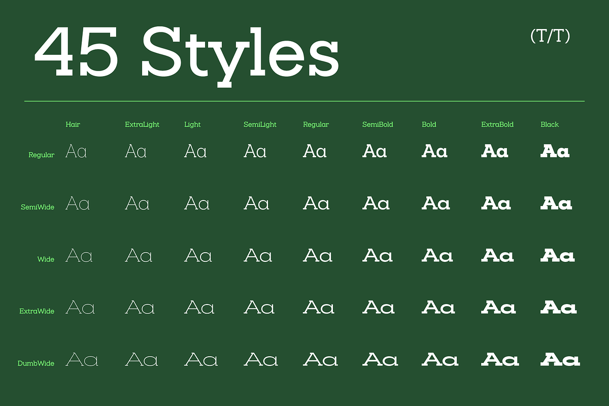 Slaab Font Family 45 Styles, a Slab Serif Font by That That Creative (Photo 3 of 13)