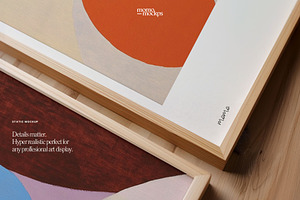 Close-up Frame Mockup Flat Lay PSD