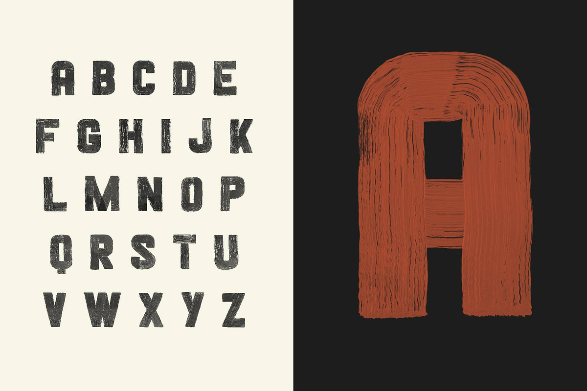 Blackshore - Hand Painted SVG Font preview 2