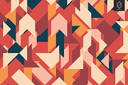 Geometric retro backgrounds, a Pattern Graphic by Yury Velikanov (Thumbnail 10 of 11)