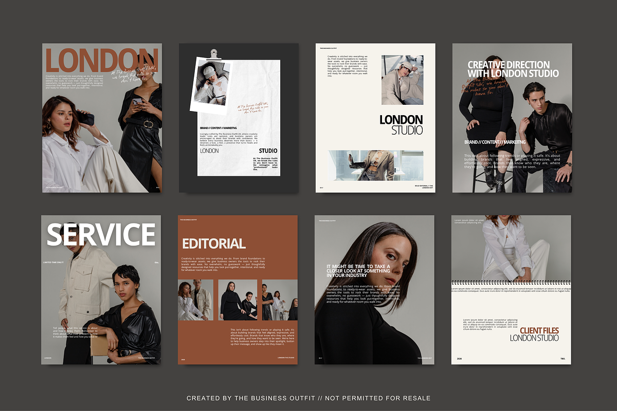 CANVA London Bold Social Media Posts, a Social Media Template by thebusinessoutfit (Photo 4 of 16)