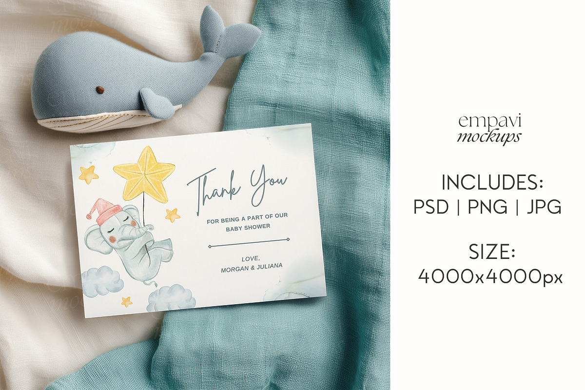 7x5 Landscape Greeting Card Mockup, a Mockup by EmpaviMockups (Photo 4 of 7)